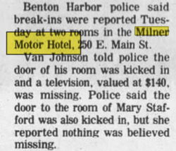 Milner Moter Hotel - Feb 1978 Break-In (newer photo)